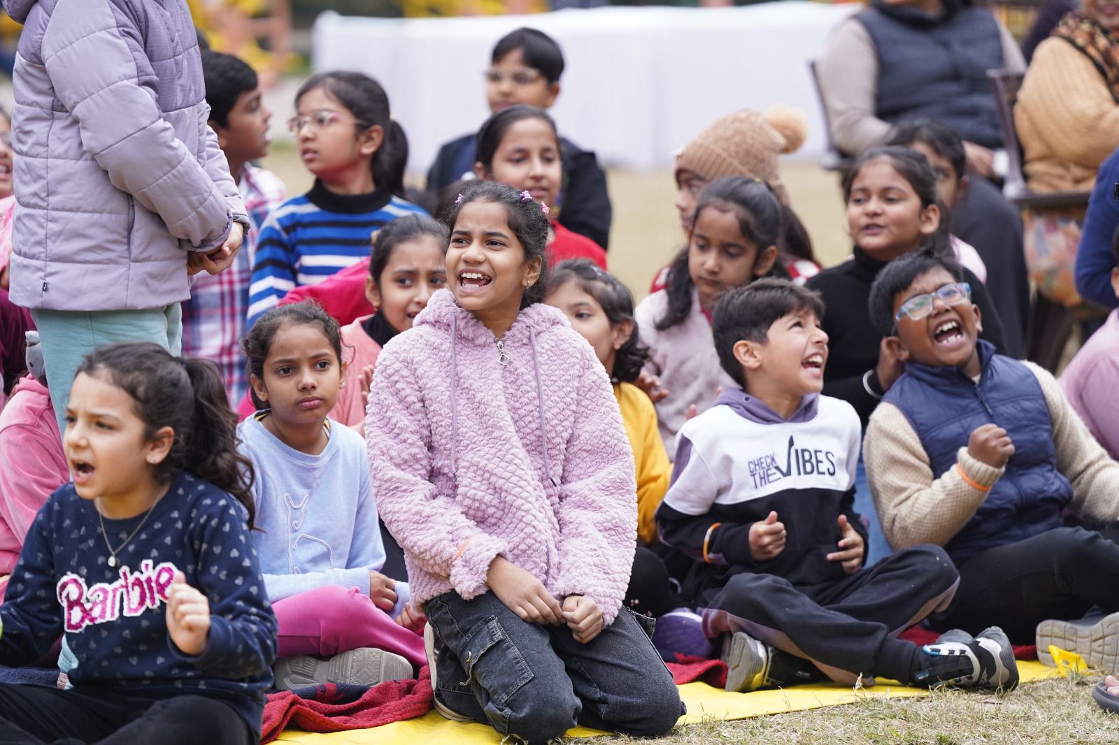 Kids laughing at Konnectly event