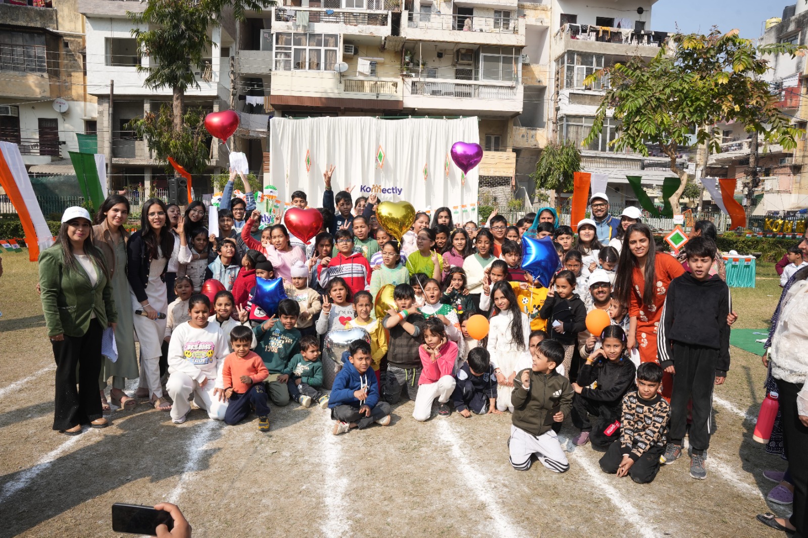 Konnectly community event with children